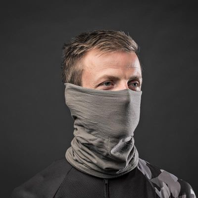 Универсальная повязка GripGrab Headglove Merino Grey 5029