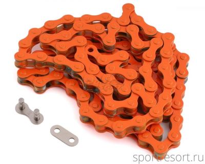 Цепь KMC S-1 (1ск,112зв) Orange