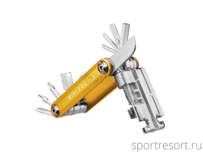 Набор инструментов TOPEAK MINI P20 FUNCTIONS Gold TT2582GD
