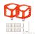 Педали ZTTO Ultra Flat Platform Red