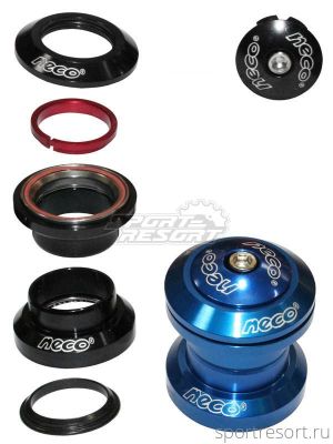 Рулевая колонка Neco H711AL (1-1/8") Blue