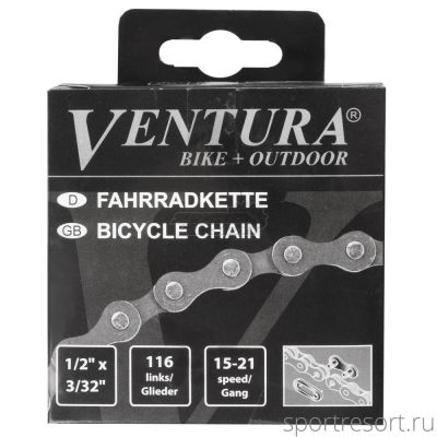Цепь Ventura 7 speed 1/2 х3/32 (7ск,116зв)