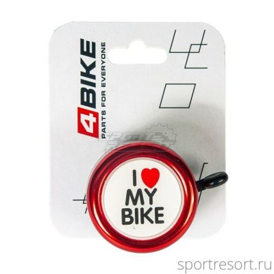 Звонок 4Bike BB3202 54 mm красный ARV100034