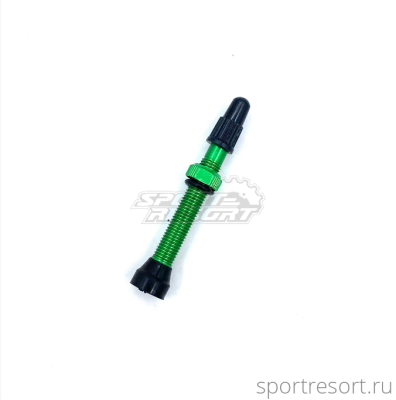 Ниппель для бескамерных колёс E2B F/V-44mm Green (1шт)