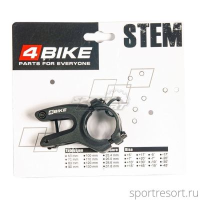 Вынос 4Bike TDS-RD605 (1-1/8", 31.8, 40mm, -12°)