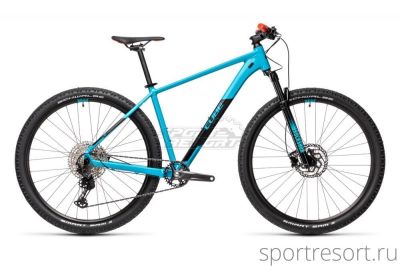 Велосипед Cube Attention SL 29" (2021) 21" голубой Attention-SL-29-2021-21" petrol'n'red