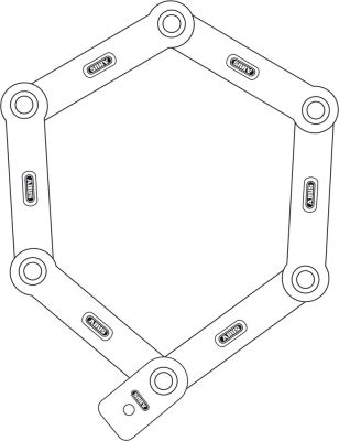 Велозамок ABUS uGrip Bordo 5700/80 blue core 728112