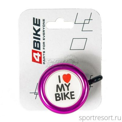 Звонок 4Bike BB3202 54 mm розовый ARV100036