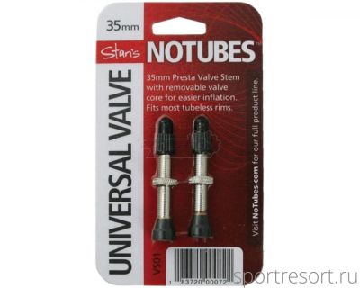 Ниппель для бескамерных колёс Stans NoTubes PRESTA 35mm (пара)