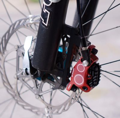 Комплект дисковых тормозов ZTTO 4-Piston Disc Brake Set фиолетовые