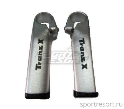 Рога на руль Tranz-X JD-894 silver