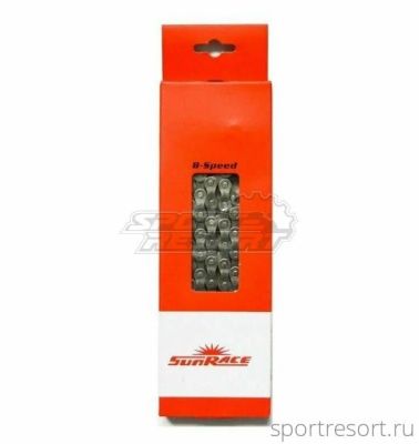 Цепь SunRace M84 (6/7/8 ск), 116зв Silver