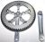 Шатуны SHUN SHING SS-8122W (56T, 170mm) Silver