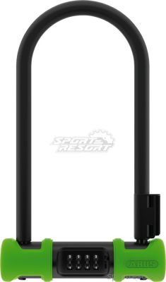 Велозамок ABUS SH34 410C/170HB U-Lock кодовый (черно-зеленый) 05-0086740