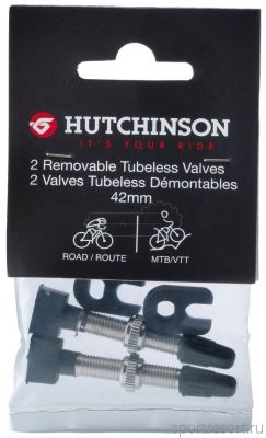 Ниппель для бескамерных колёс Hutchinson F/V-42mm (пара)