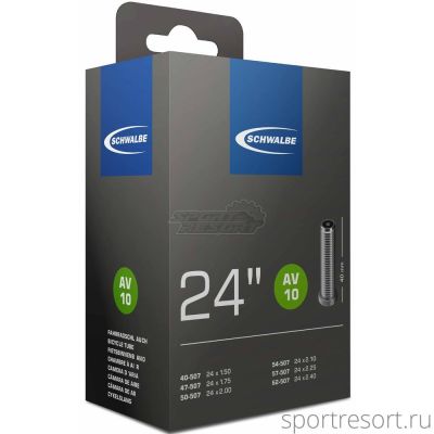 Велокамера Schwalbe 24x1.75-2.5 (40/62-507) A/V