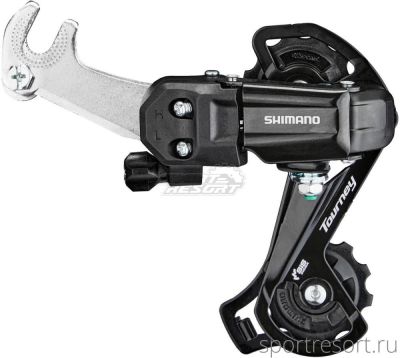 Переключатель задний Shimano Tourney RD-TY200 GS (6/7ск, на ось) без упак.