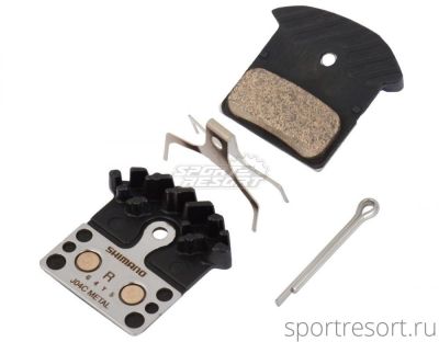 Тормозные колодки Shimano J04C Metal Pads с радиатором