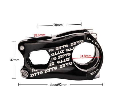 Вынос ZTTO Enduro MTB (1-1/8, 31.8, 50mm, 0°) red