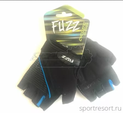 Велоперчатки FUZZ Comfort D-Grip GEL (XS) black blue 08-202341