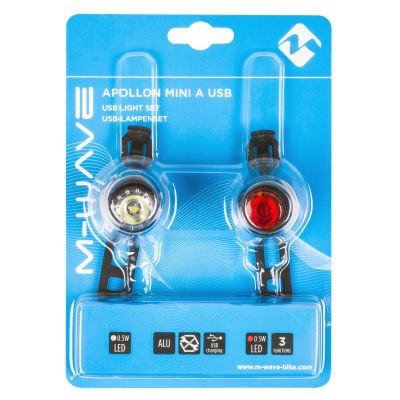 Комплект фонарей M-Wave APOLLON Mini A USB battery Pack Lamp Set 5-220628