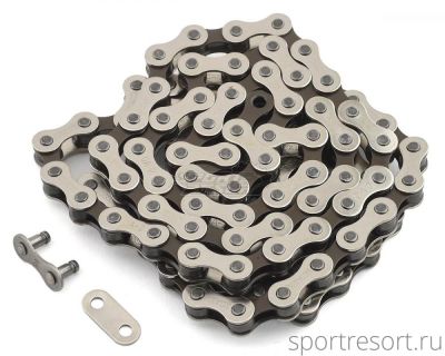 Цепь KMC S-1 (1ск,112зв) Silver/Black