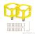 Педали ZTTO Ultra Flat Platform Yellow