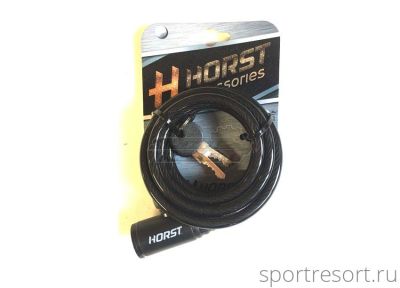 Велозамок HORST 8x1800 mm с ключом (черный) 09-100135