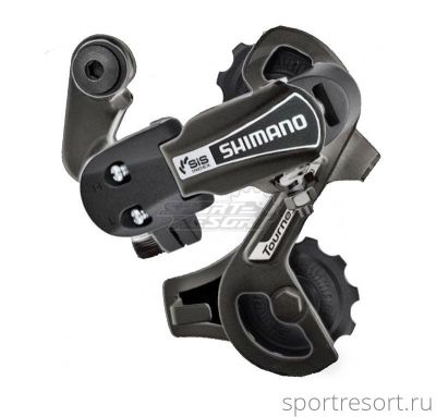 Переключатель задний Shimano Tourney TY21-B SS (6ск, на петух, черный)