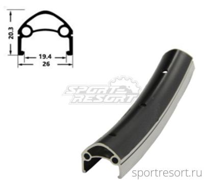 Обод HORST H35231 28" (622x19mm) 32H черный